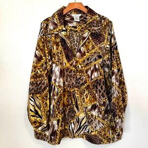 Y2K Leopard Print Women's Jacket